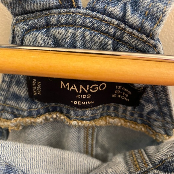 Mango Kids short overalls with front and back pockets size 13/14 - Picture 4 of 6